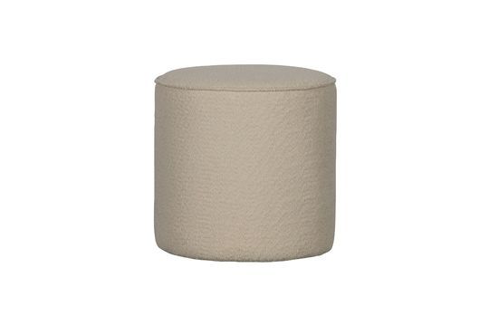 Runder Sitzsack mit Schaffelleffekt in Creme Sara