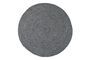 Miniaturansicht Runder Teppich aus grauem Jutegewebe Ross ohne jede Grenze