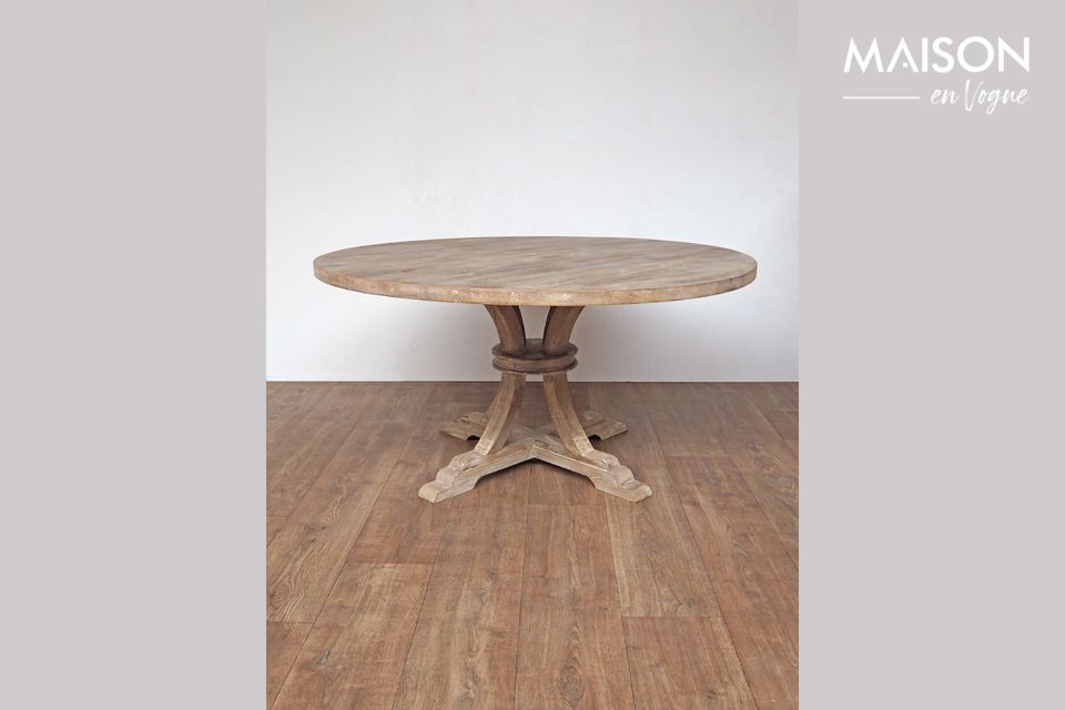 Runder Tisch aus Holz Valbelle Chehoma