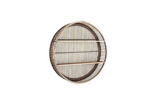 Rundes Wandregal aus Bambus Seol in beige