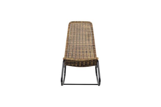 Schaukelstuhl aus Metall in Beige Tom