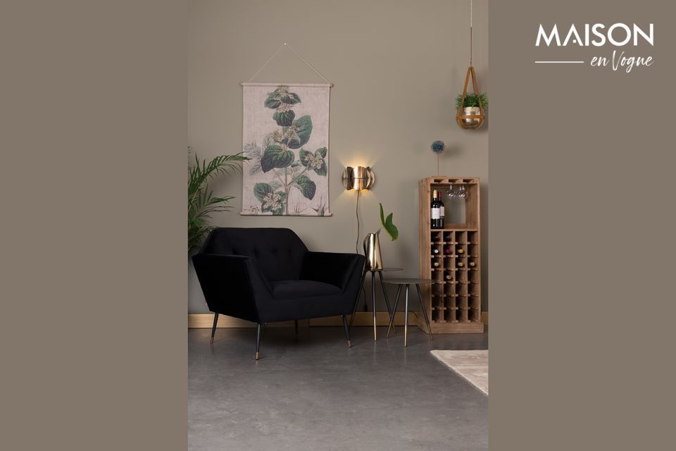 Schwarze Kate Lounge-Stuhl DutchBone