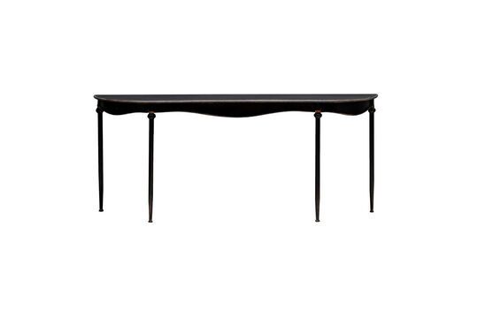 Schwarze Metallkonsole Orleans