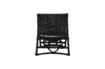 Miniaturansicht Schwarzer Lounge-Stuhl aus Rattan Baz 3