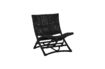 Miniaturansicht Schwarzer Lounge-Stuhl aus Rattan Baz 4