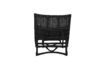Miniaturansicht Schwarzer Lounge-Stuhl aus Rattan Baz 6