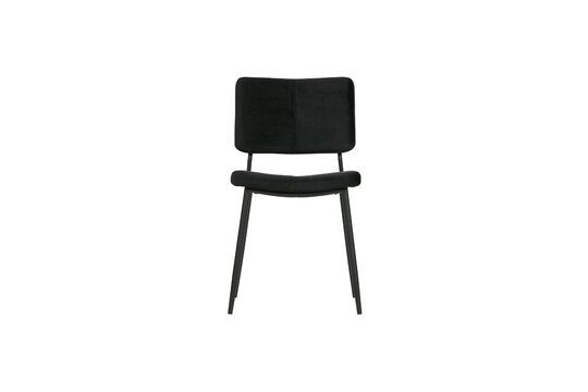 Schwarzer Polyester-Velours-Stuhl Kaat ohne jede Grenze