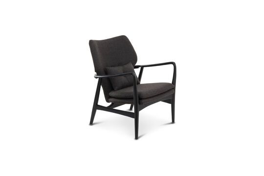 Schwarzer Sessel aus Eschenholz Peggy