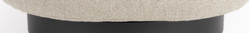 Materialbeschreibung Sessel aus cremeweißem Stoff Eden