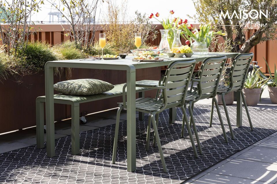 Entdecken Sie den grünen Vondel Aluminium Sessel