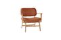 Miniaturansicht Sessel aus Holz und Leder Haze in orange ohne jede Grenze