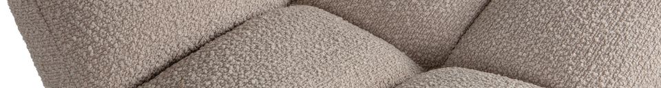 Materialbeschreibung Sessel mit Schafsfell-Effekt sandfarben Vinny