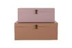 Miniaturansicht Set aus 2 Metalldosen in Beige und Rosa Metal 3