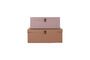 Miniaturansicht Set aus 2 Metalldosen in Beige und Rosa Metal ohne jede Grenze