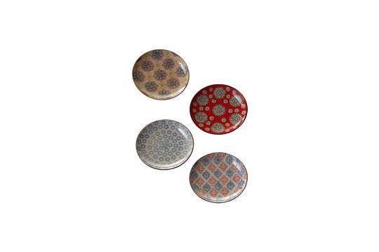 Set von 4 bohemian Keramikplatten