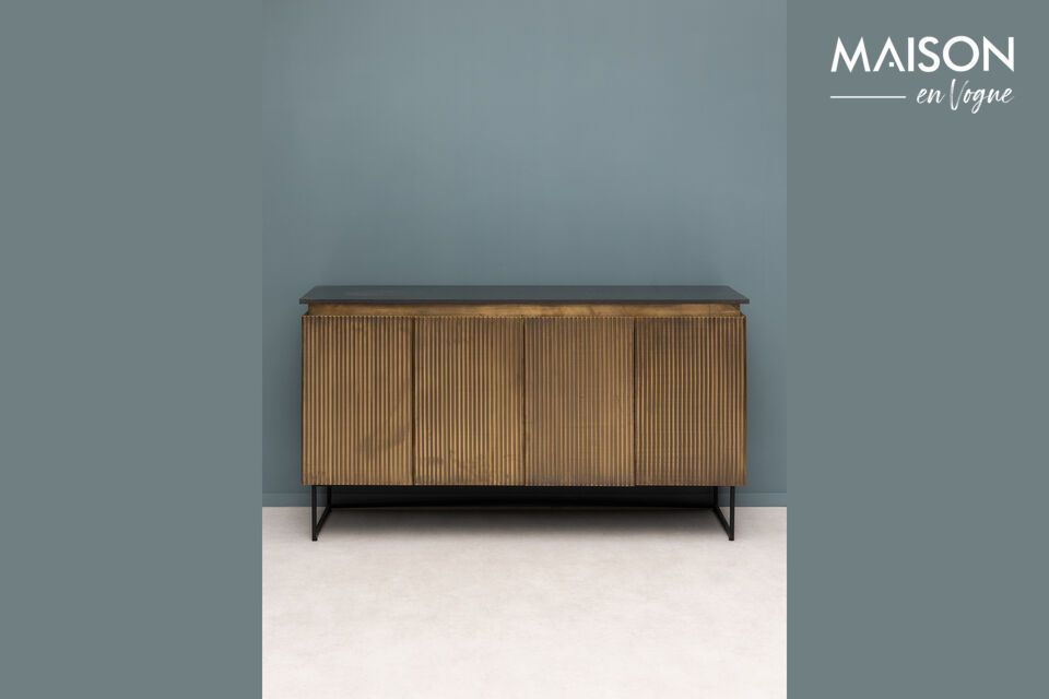 Sideboard aus gold lackiertem Holz Jayzee Chehoma