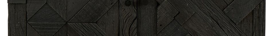 Materialbeschreibung Sideboard aus schwarzem Holz Villars