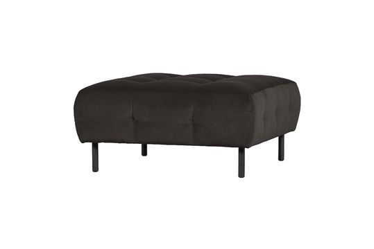 Sitzsack aus dunkelgrauem Velours Lloyd