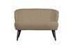 Miniaturansicht Stoffsofa mit Schaffelleffekt in Beige Sara 1