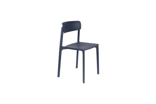 Stuhl aus blauem Kunststoff Clive