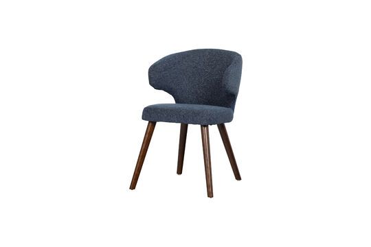 Stuhl aus blauem Melange-Stoff Cape