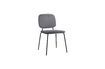 Miniaturansicht Stuhl aus grauem Polyestervelours Comma 1