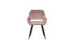 Miniaturansicht Stuhl aus hellrosa Velours Jelle 1