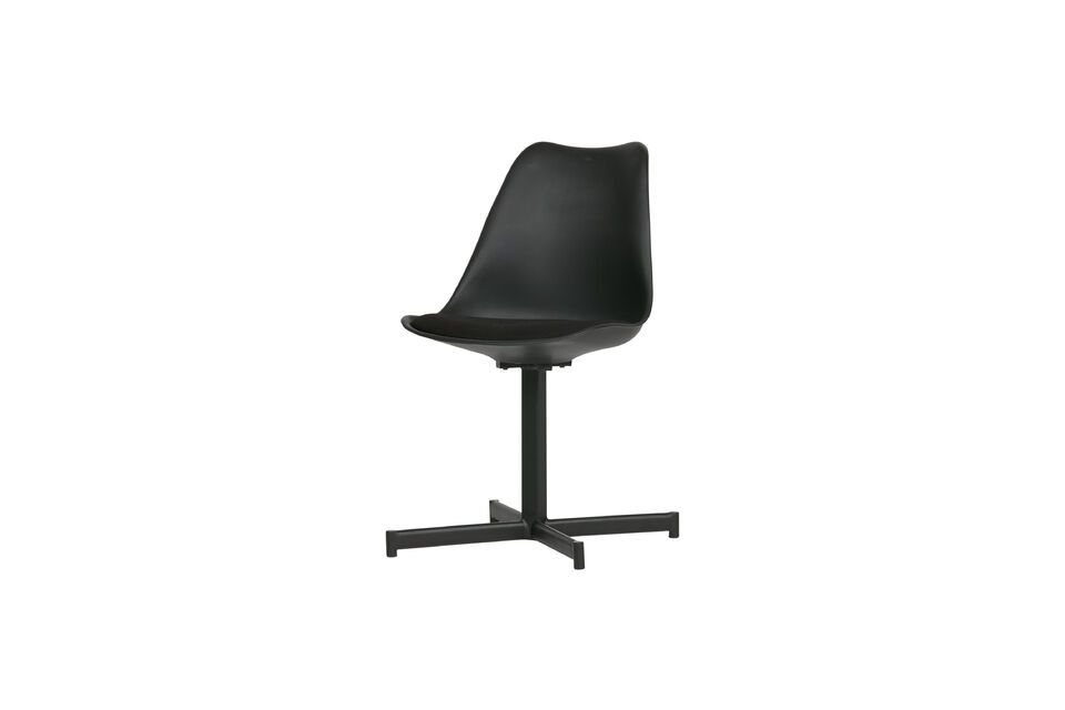Stuhl aus Kunststoff und schwarzem Metall Flow Vtwonen