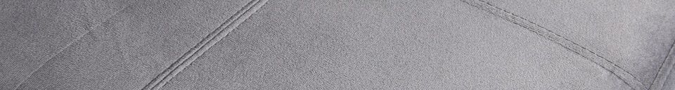 Materialbeschreibung Stuhl aus Polyester-Velour antrazit Kaat