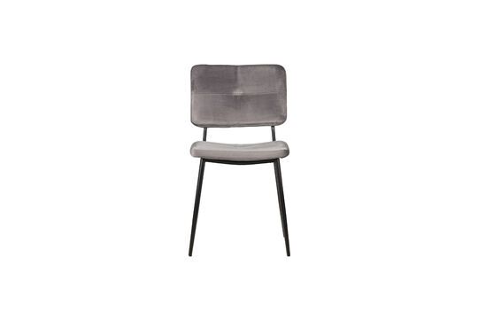 Stuhl aus Polyester-Velour antrazit Kaat ohne jede Grenze