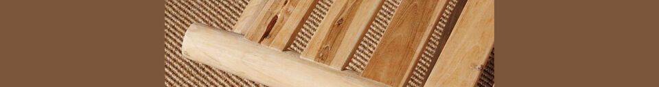 Materialbeschreibung Teakholz-Liegestuhl beige Bora-Bora
