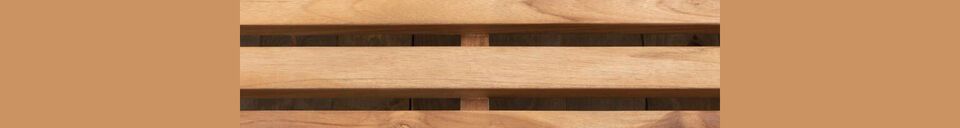 Materialbeschreibung Teakholz-Liegestuhl beige Tirama