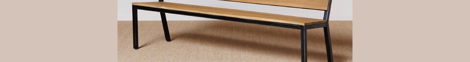 Materialbeschreibung Teakholzbank beige Contemporary