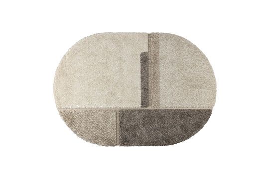 Teppich 160x230 cm aus Wolle grau Zest