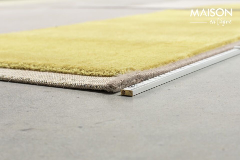 Mit einer Länge von 200 cm und einer Tiefe von 290 cm ist dieser große Teppich in einem