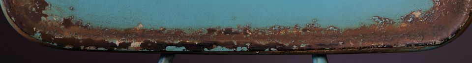 Materialbeschreibung Thekenhocker Ovid ocean
