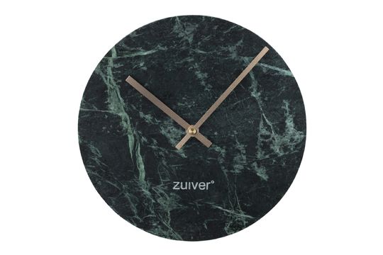 Time Uhr aus grünem Marmor