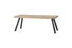 Miniaturansicht Tisch 180x90 aus beigem Mangoholz mit quadratischen Beinen Tablo 6