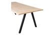 Miniaturansicht Tisch 199x90 aus massiver Eiche beige Quadratfuß Tablo 7