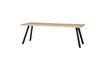 Miniaturansicht Tisch 199x90 aus massiver Eiche beige Quadratfuß Tablo 6