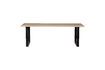 Miniaturansicht Tisch 199x90 aus massiver Eiche in Beige mit U-förmigen Beinen Tablo 1