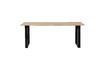 Miniaturansicht Tisch 220x90 aus massiver Eiche in beige mit U-förmigen Beinen Tablo 1