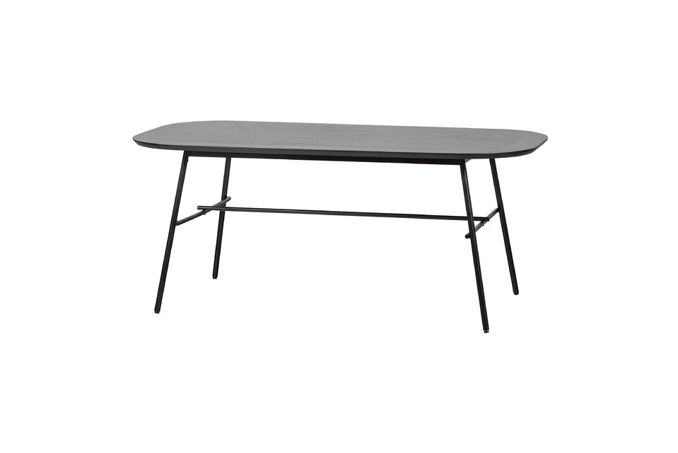 Tisch aus Mangoholz und schwarzem Metall Elegance Vtwonen