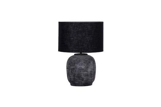 Tischlampe aus grauem und schwarzem Ton Tahi
