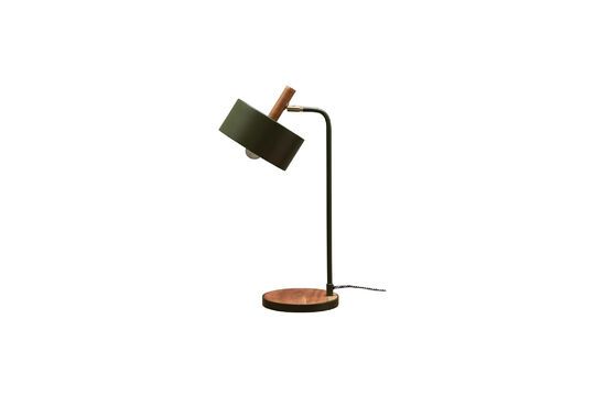Tischlampe aus Metall Olivgrün
