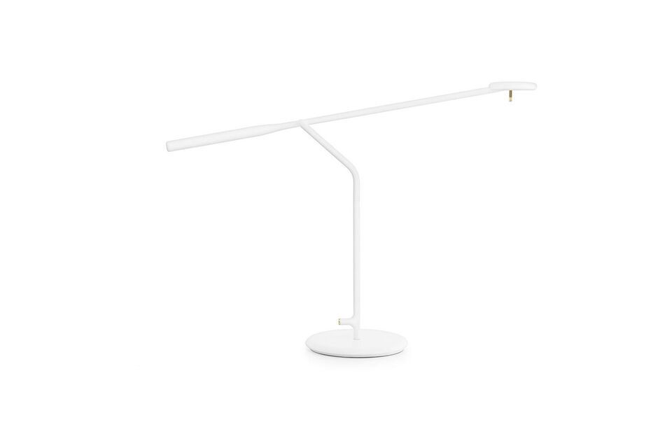 Tischlampe aus weiß lackiertem Metall Flow Normann Copenhagen