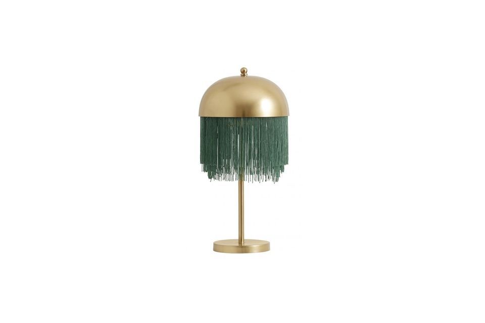 Perfekt gefertigte Lampe, in Grün und Gold