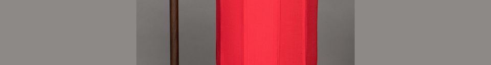 Materialbeschreibung Tischlampe Suoni Rot