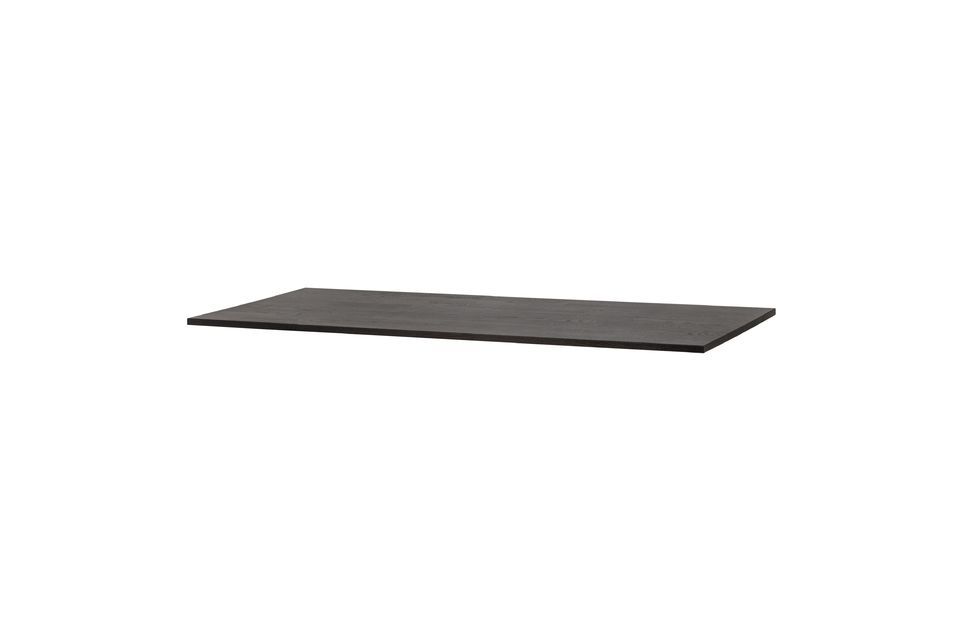 Tischplatte aus schwarzer Eiche Tablo, schlicht und robust