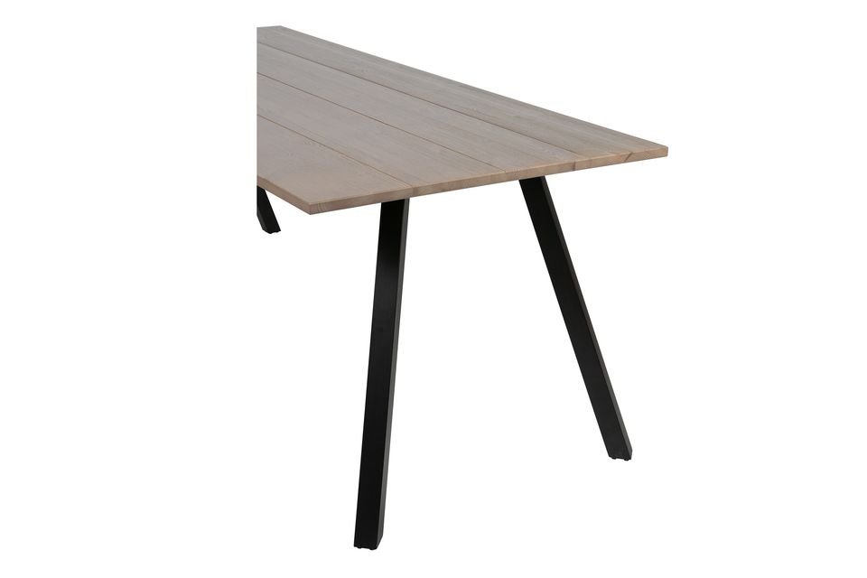 Tischplatte 220 X 90 aus beigem Holz Tablo, elegant und robust